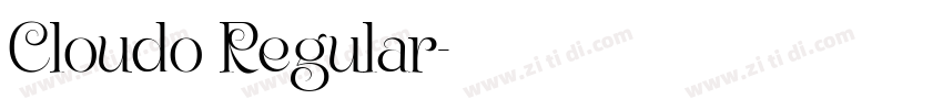 Cloudo Regular字体转换